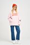 Unisex Cross System Sweatshirt Hoodie Pink - 7