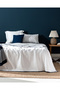 Deft Double Pile Pique - Yacht Collection - White/Navy Blue