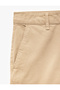 Cotton Buttoned Chino Slim Fit Trousers with Pocket Detail - 5