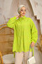 HENZA Pearl Brode Eyelet Embroidery Shirt Tunic - 5