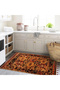 Royal Mixed Abstract Ancient Shapes Patterned Tassel Detailed Woven Base Decorative Carpet Royal30 - 3