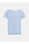 Blue V-Neck Lace Detail Maternity Pajama Set - 8