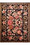 Royal Mixed Flower Motives Patterned Tassel Detailed Woven Base Decorative Carpet Royal33 - 5