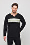 Ethnic Pattern Detailed Long Sleeve Sweatshirt - 4