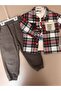 Boy's Plaid 3-Piece Jeans Set - 3