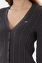 Women's Anthracite Basic Knitwear Cardigan 50293544 -Vr006 - 7