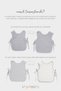 Colors of Joy Set of 2 Organic Cotton Muslin Baby Bibs Gray - 4
