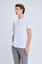 White Regular Fit Crew Neck Cotton Knitwear T-Shirt - 3