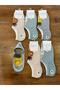 Pack of 6 Comfort Sneaker Cotton Embroidered Socks