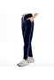 Women's Navy Blue Side Stripe Sweatpants (with Large Size Option)