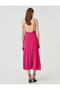 Strappy Dress Gather Detailed V-Neck - 4