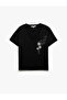 Short Sleeve Printed V-Neck Women's T-Shirt