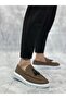 Ba0005 Laceless High Sole Classic Linen Brown Tassel Men's Shoes - 2