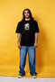 Black Sabbath Printed 24/1 Oversize Unisex Black Tshirt - 4