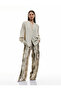 Buttoned Judge Collar Long Sleeve Satin Shirt