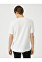 Basic T-Shirt Textured Crew Neck Short Sleeve Slim Fit - 4