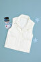Girl's Cream Vest 50299190 -Vr071