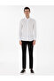 White Slim Fit Long Sleeve Shirt 50301749-Vr013 - 4
