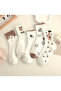 Women's 5 Pairs Bear Balloon Heart Patterned Seasonal Stylish Socks