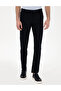 Navy Blue Slim Fit Elastic Waist Canvas Trousers 50301791-Vr033 - 2