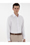 White Italian Collar Dobby Long Sleeve Shirt 50303375-Vr013 - 3