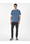 Blue Regular Fit Crew Neck T-Shirt 50302581-Vr036 - 4