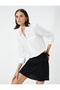 Shorts Skirt Side Tie Detail Normal Waist Zipper Closure - 2