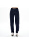 Asn Concept Women's Navy Blue High Waisted Side Double Stripe Sweatpants - 2