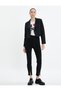 Leggings Trousers with Slit Detail, High Waisted, Elastic Waist