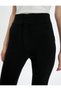 Leggings Trousers with Slit Detail, High Waisted, Elastic Waist - 5