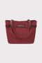 Palermo Suede Leather Women's Shoulder and Shoulder Bag with Magnetic Closure and Internal Zipper Pocket (36 cm X 25 cm) - 8