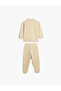 2 Piece Tracksuit Set Shirred Long Sleeve Top and Elastic Waist Sweatpants - 2