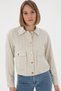 Women's Water Green Linen Blend Jacket 50301153-Vr048 - 3