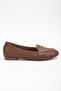 Women's Genuine Leather Comfortable Ballerinas Walnut - 2