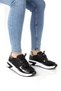 Black Patent Leather Korea Lace-Up Breathable Comfort Sneakers Sports Shoes - 5