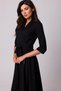 Rochie înfășurată cu guler - 3