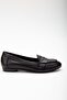 Women's Genuine Leather Comfortable Ballerinas Black - 4