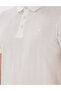 White Slim Fit Buttoned Polo Collar T-Shirt 50302608-Vr013 - 7