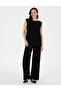 Black High Waist Loose Fit Trousers 50301266-Vr046 - 3