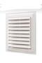 Culvert Plastic Bathroom Wc Ventilation Grille Superficial Movable Shutter 40X40 cm Adjustable Plastic