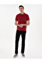 Pomegranate Flower Slim Fit 100% Cotton Non-Curling Buttoned Polo Collar Basic T-Shirt 50302561-Vr239 - 4