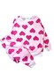 Girl's Cotton Pink Heart Patterned Long Sleeve Seasonal Pajama Set - 2