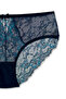 Double Color Lace Tulle High Waist Women's Panties - 2