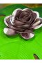 20 cm Satin Embossed Flower Sewing Clothing Accessory Lila - 2