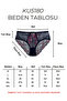 Double Color Lace Tulle High Waist Women's Panties - 3