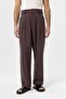 Pleated Baggy Fit Men's Trousers