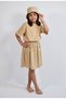 Organic 100% Cotton Skirt-Tshirt-Hat Girl's Set Loose Fit/Casual Cut 2-8 Years