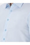 Light Blue Italian Collar Dobby Long Sleeve Shirt 50303375-Vr003 - 7
