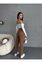 Women's High Waist Carrot Cut Stretch/Lycra Fabric Pants - 8