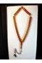 Brown amber rosary honey colored capsule cut t-127 - 2